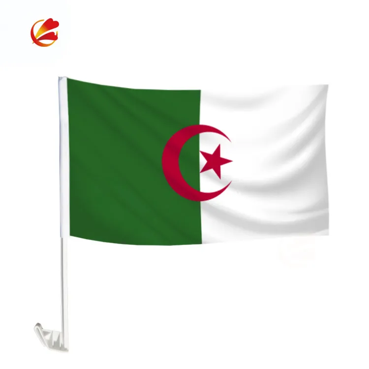 Günstige Made Custom Country Präsidenten auto National flagge von Algerien