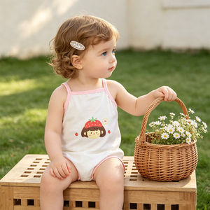 Sac à dos pour enfants, Vêtements de bébé, Bretelles pour bébé, Vêtements d'escalade en modal pour garçons, Gilets pour filles, Combinaisons pour bébés, Respirant pour l'été - Product Image 4
