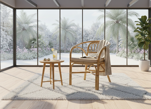 Hot Selling Dolvio Skin Armchair Tufted Handcrafted <b>Rattan</b> Wicker Modern Leisure <b>Chair</b> for Bedroom Dining Apartment & Hotel Use - Product Image 3