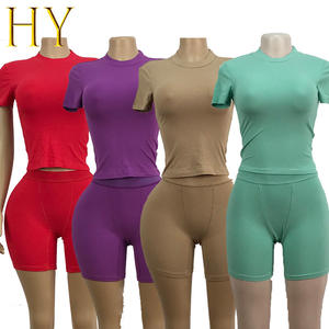 Женская весенняя одежда для фитнеса с коротким рукавом - Product Image 1