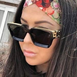 Newest Fashion Hot Selling Black Leopard Sunglasses <b>Large</b> <b>Frame</b> Sunglasses for Men Women Oversized Square Sunglasses Men Women - Product Image 3