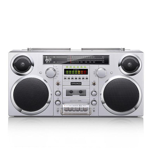 เครื่องบันทึกเสียงแบบพกพาสไตล์เรโทรสั่งทำจากโรงงาน พร้อมวิทยุ FM AM ช่องเสียบ USB TF บลูทูธ บูมบ็อกซ์ สำหรับงานปาร์ตี้ที่บ้านหรือเป็นของขวัญ - Product Image 1