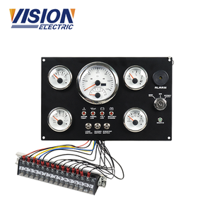 Thiết lập màu trắng 5 Đồng hồ đo đa chức năng động cơ <span class=keywords><strong>diesel</strong></span> cụ Marine Gauge Bảng điều chỉnh CG-YS-002 - Product Image 2