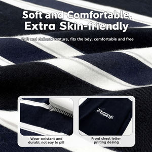 <span class=keywords><strong>T</strong></span>-<span class=keywords><strong>shirt</strong></span> décontracté à manches longues de style coréen pour garçon avec rayures contrastées Washed Technics - Product Image 6