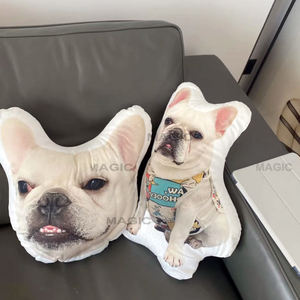 Personal isierte 3D-Gesicht Körper Foto Katzen kissen ABDECKUNG Benutzer definierte Haustier Hund Kissen FÄLLE Wurf kissen - Product Image 5