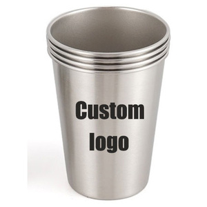 Mug à bière en acier inoxydable 304, portable, pour boissons froides, avec logo personnalisé - Product Image 1