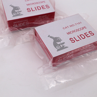 7101 Microscope Slide Glass Laboratory Plain and Glass Frosted End Slides for Histology Pathology Research