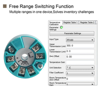 Module intelligent PT100 RTD avec thermocouple type K sortie 4-20mA RS485 transmetteur de température