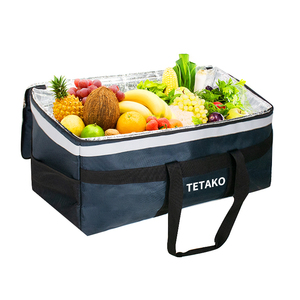 <span class=keywords><strong>Bolsa</strong></span> térmica aislante para la comida, bolso enfriador para el almuerzo con logotipo personalizado, impermeable, para la playa, Pizza, con asas - Product Image 1
