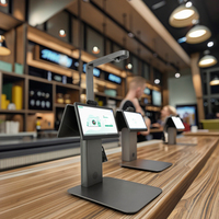 Balance de caisse enregistreuse POS à écran tactile Android 12 de 15.6 pouces avec balance d'étiquettes NFC WIFI BT AI pour fruits Store Fresh Market