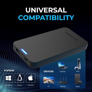 HK-HHT 2.5 "SATA USB 3.0 aletsiz plastik dizüstü bilgisayar harici HDD muhafaza [optimize edilmiş SSD desteği UASP SATA III] siyah (EC-UASP) - Product Image 4