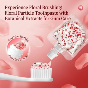 <span class=keywords><strong>Pasta</strong></span> de Dientes con Aroma a Pétalos de Flores, Paquete Individual Portátil, Limpieza Profunda, Aliento Fresco, Cuidado Bucal para Viajes - Product Image 1