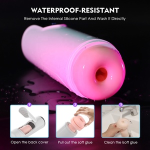 Automatischer männlicher Mastur bator, freihändige elektrische Taschen muschi 7 Modi Skalierung Intelligente Heizung Stimme Sexspielzeug für Männer Vibrator - Product Image 4