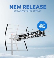 Antenne numérique HDTV Yagi longue portée 100KM OEM extérieure DVBT2 UHF 470-790MHz de haute qualité avec filtre 4G/5G en aluminium et plastique