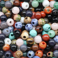Perles rondes en pierre semi-précieuse en cristal naturel, grand trou, 16 mm x 5 mm, perles en vrac, accessoires en cristal d'agate pour bricolage
