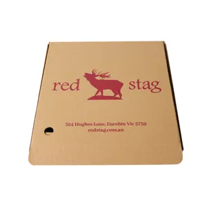 Wholesale Recyclable Customized Food Grade Kraft Corrugated Paper Products For Pizza Packaging Boxes