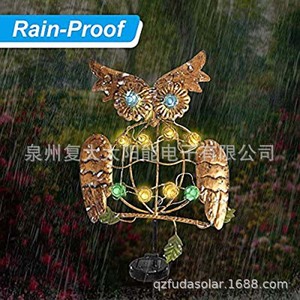 Lámpara Solar de Jardín con Forma de Búho, 10 LED, Resistente al Agua, Decoración Solar para Exteriores - Product Image 3