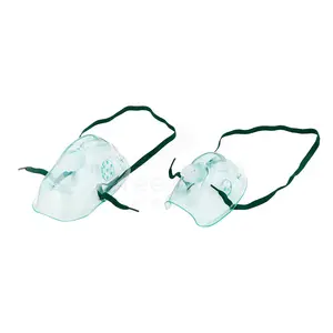 Tek kullanımlık yetişkin nebulizatör oksijen maskesi kiti boru ve nebulizatör maskesi