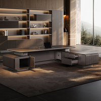 Nouveau bureau simple et moderne en MDF, combinaison chaise et bureau, couleurs personnalisables, mobilier de bureau modulaire pour PDG