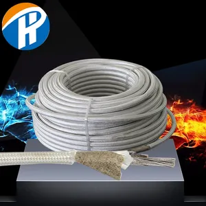 High Quality Flexible braided nickel Cable Pvc Insulation Fabric Braided Wire For Vintage Pendant Lamp