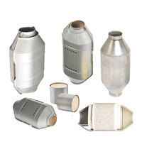 محول حفاز مستدير عالي التدفق 200-600 خلية عالمي DPF SIC SCR DOC 2 "" 3"