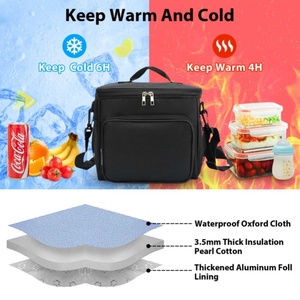 <span class=keywords><strong>Sac</strong></span> Repas <span class=keywords><strong>Isotherme</strong></span> Anti-Fuite, <span class=keywords><strong>Sac</strong></span> Glacière Souple avec Bandoulière Réglable pour Bureau, Pique-nique et Plage - Product Image 3