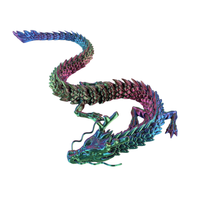 Statues de dragons chinois imprimées en 3D, œufs de dragon en plastique faits à la main, jouets animaux, cadeaux, échelle 1/12, pour les 7-12 ans, emballage d'origine
