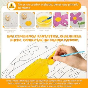 Kit de Pintura Acrílica por Números para Adultos, 40x50cm, Paisaje Pintado a Mano, Ecológico, Moderno, con Lienzo Enrollado Antiarrugas y <span class=keywords><strong>Pinceles</strong></span> - Product Image 3