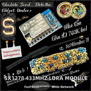 Module sans fil à spectre étalé LORA de qualité SX1278, Interface UART 433MHz, 60kbps LTE /RA-02, neuf et Original - Product Image 2