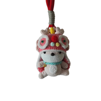 Porte-clés créatif en crochet pour bouquet de tulipes Objet décoratif animal mignon pour sacs d'école Anniversaire de mariage Style Art déco durable