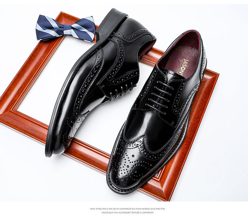 Bruno Marc Men's Leather Lined Dress Oxfords - Stylish & Durable