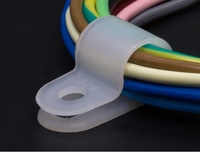 Elekh 3.2mm-25.4mm Plastique Nylon R-Type Serre-câble P-Type Pince pour câble à vis Pinces pour câble électrique