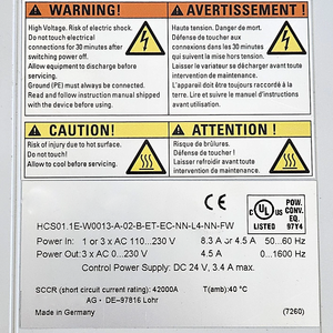 ไดรฟ์ 3 เฟส PLC PAC รุ่นใหม่ล่าสุด HCS01.1E-W0013-A-02-B-ET-EC-NN-L4-NN-FW ตัวควบคุมเฉพาะทาง - Product Image 3
