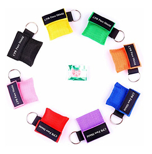 Mini CPR khẩn cấp khuôn mặt lá chắn với một chiều van thở chấp nhận biểu tượng tùy chỉnh CPR mặt nạ Móc Chìa Khóa lá chắn vòng chìa khóa - Product Image 4