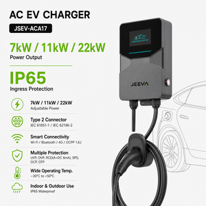 Chargeur de véhicule électrique intelligent AC 7kW 22kW IP55 Type 2 avec OCPP 1.6J pour parking et usine - Product Image 1