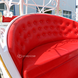 Exclusiva Carruaje de Caballos Blanco para Bodas al Estilo Occidental, Último Modelo, Transporte Especial para Bodas Reales Modernas - Product Image 3