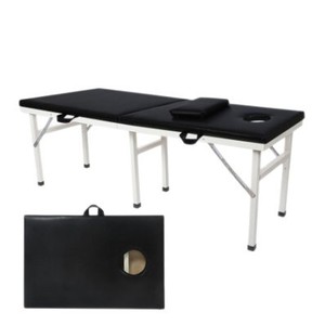 Table de massage pliante portable 180x60x48 cm, structure métallique, mousse de densité moyenne, pour la thérapie par massage et l'utilisation en ambulatoire - Product Image 3