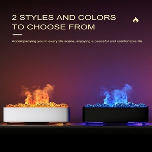 Diffuseur d'arômes volcanique à flamme, humidificateur d'air ultrasonique pour huiles essentielles, vente en gros - Product Image 6