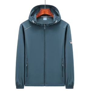 Outdoor <b>Waterproof</b> Windproof Thin Canvas UV Resistant Breathable Zipper Long Sleeve Men's Summer <b>Jacket</b> - Product Image 5