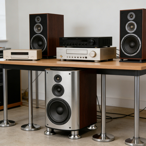 Soportes de Audio Yivo Hifi, Almohadillas Antivibración para <span class=keywords><strong>Altavoces</strong></span> y Amplificadores, Base Ajustable en Altura, <span class=keywords><strong>Soporte</strong></span> Profesional para <span class=keywords><strong>Altavoces</strong></span> - Product Image 6