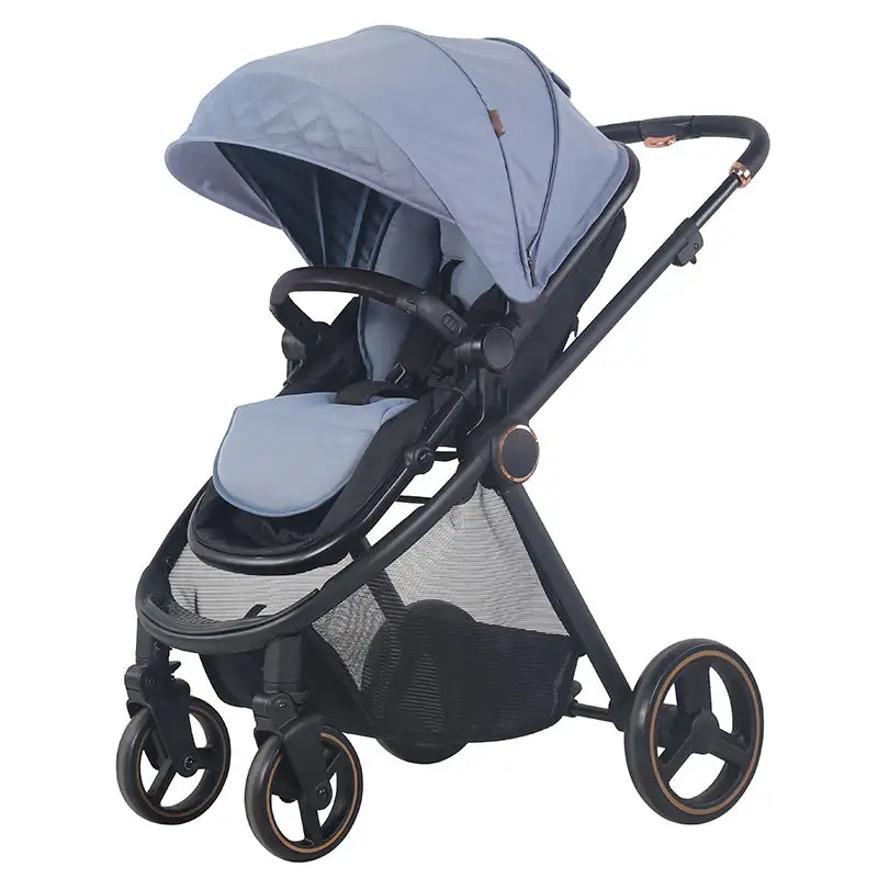 Tùy chỉnh gấp bé du lịch pram 3 trong 1 xe đẩy em bé với ghế xe