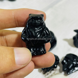 Ensemble de sculptures en obsidienne à thème de petite taille : Baby Yoda, R2D2, BB8, <span class=keywords><strong>Darth</strong></span> <span class=keywords><strong>Vader</strong></span>, Tie Fighter, Stormtrooper, Crystal - Product Image 5