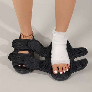 <strong>Women</strong> Comfy Adjustable <strong>Orthopedic</strong> Slides <strong>Sandals</strong> Two Strap Open Toe Diabetic Shoes Medical Slippers - Product Image 3