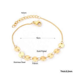 Bracelet ouvert de luxe en acier inoxydable plaqué or 18 carats avec zircon abeille - Product Image 3