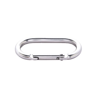 Mosquetón con cuerda Mosquetones de escalada de oro fino para caballos Gancho a presión Tornillo Anodizado Negro Ganchos Kunststoff Mosquetón - Product Image 1