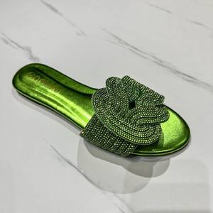 <span class=keywords><strong>Sandalias</strong></span> Planas Tipo Pantuflas de Alta Gama para Mujer para Exportación, de Moda con Punta Abierta, Plantilla Transpirable de PU para la Temporada de Primavera - Product Image 2