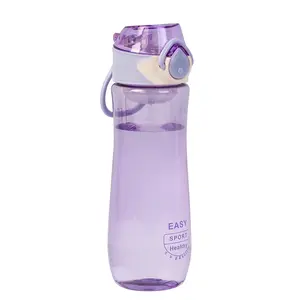 Horglaso מסנן אסתטי infuser לשימוש חוזר ישיר לוגו שתיית כושר מוטיבציה ספורט פלסטיק רחב פה בקבוק מים