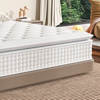 Matelas hybride à ressorts ensachés et Bonnel, design moderne, directement de l'usine, pour hôtels et écoles, options de logo et de taille personnalisées