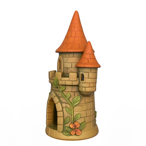 Vente en gros de niches pour oiseaux en céramique personnalisées en forme de château, résistantes aux intempéries, pour l'extérieur, maison d'oiseaux artistique pour jardin, pour un paysage haut de gamme - Product Image 2