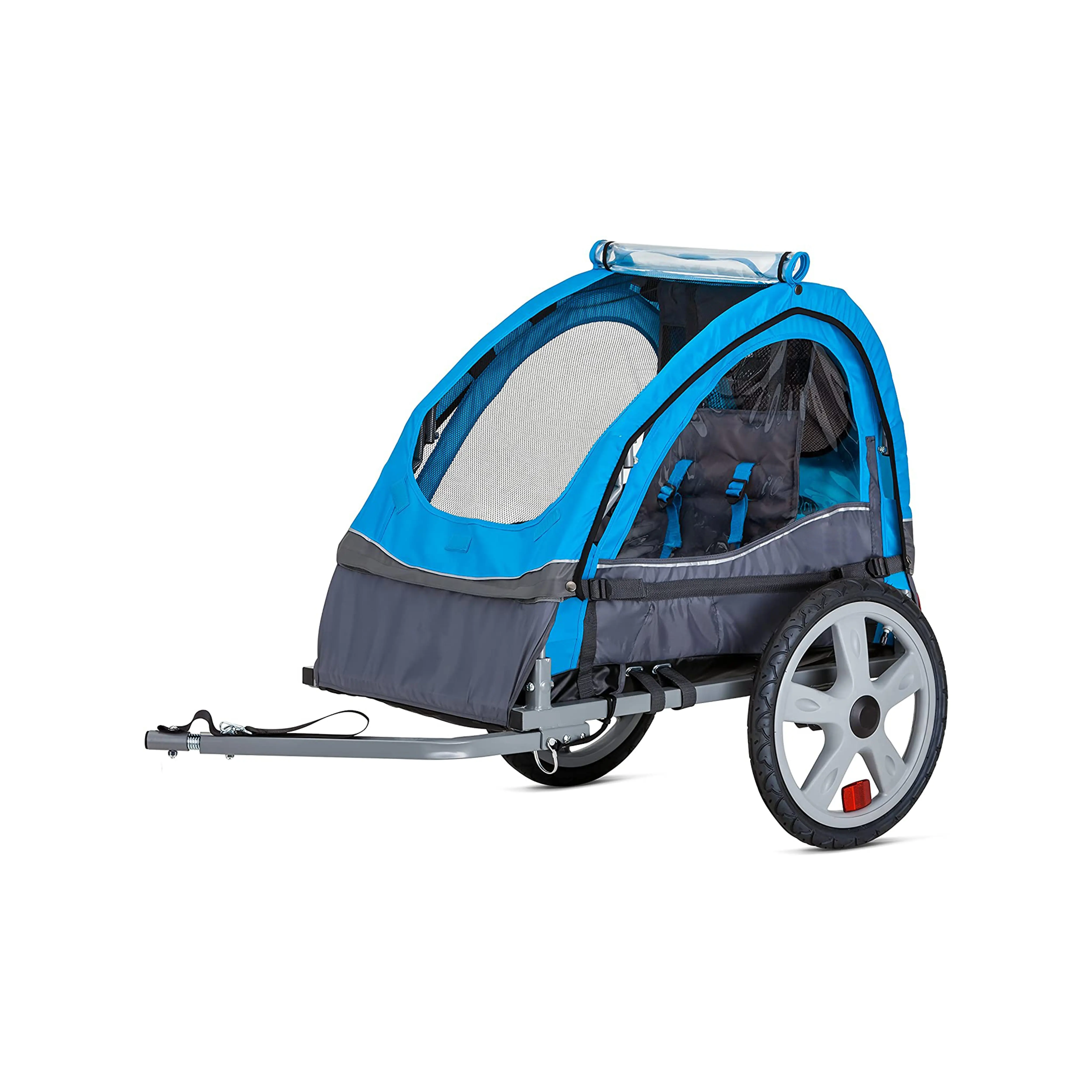 Blauw Rvs Baby Fiets Trailer, Huisdier Trailer Hond Fiets